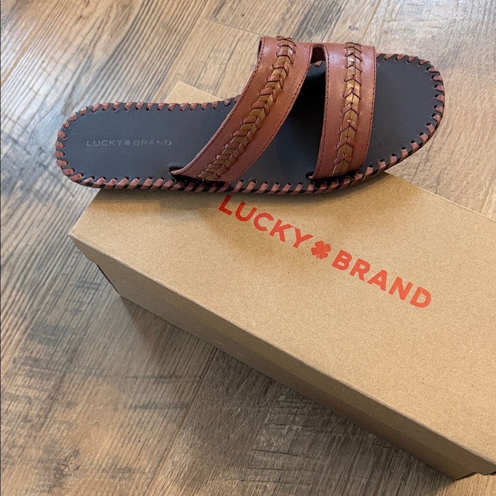 🆕 Lucky Brand Women’s Zanora Slide Sandals - Picture 1 of 4